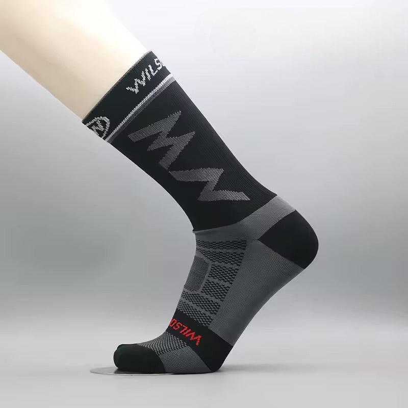 Chaussettes Cyclisme Douces Montantes Blanc - Confort+
