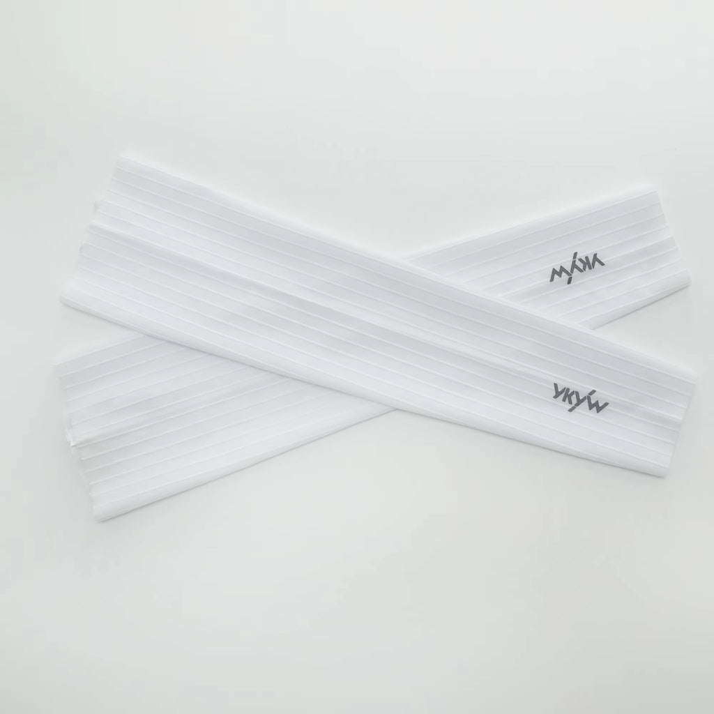 Manchettes Légères Aérodynamiques Cyclisme Blanc - ProRace+