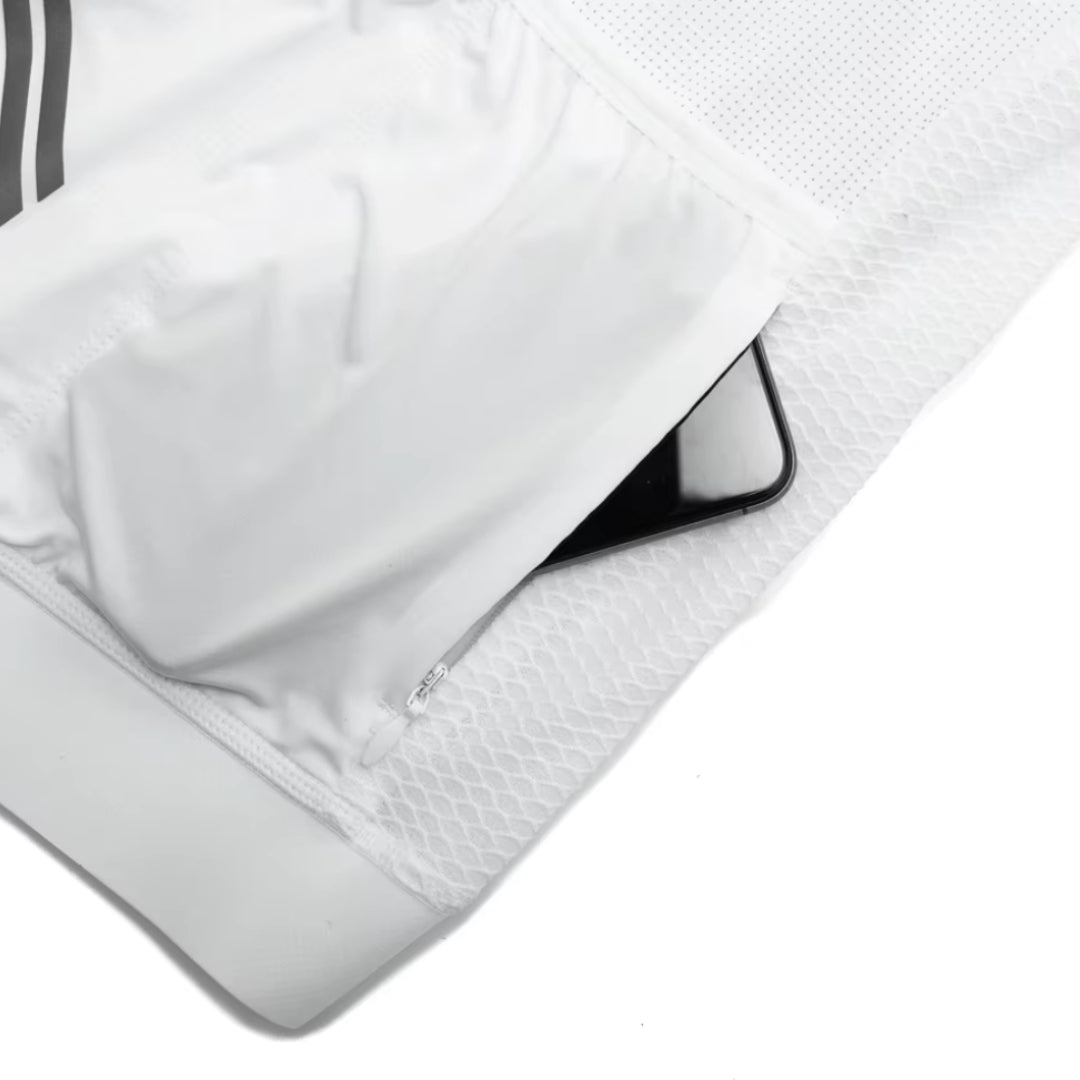 Maillot Court Cyclisme Homme Blanc - ProRace+