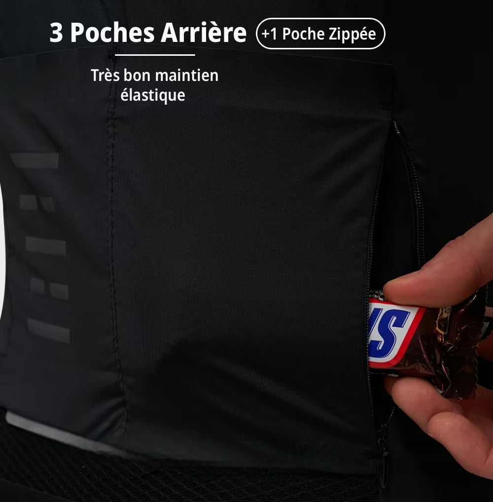 Maillot Long Léger Cyclisme Bleu Marine - ProRace+