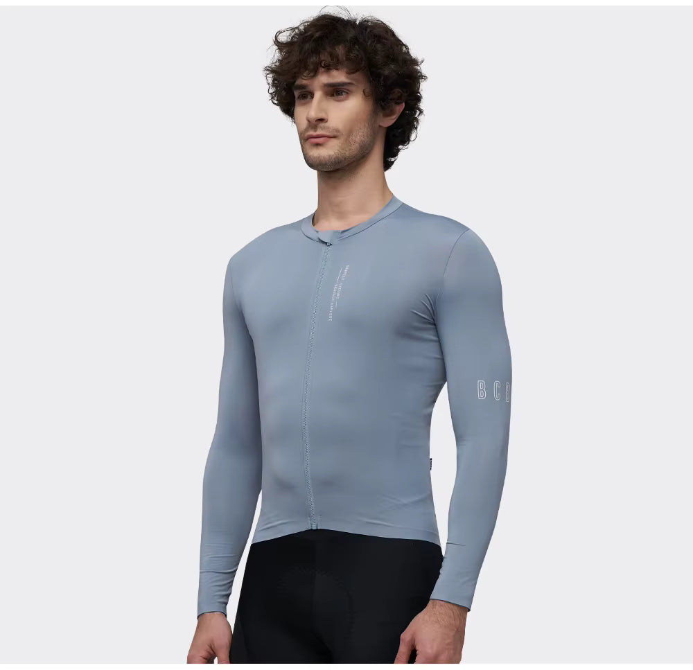 Maillot Long Léger Cyclisme Bleu Clair - ProRace+