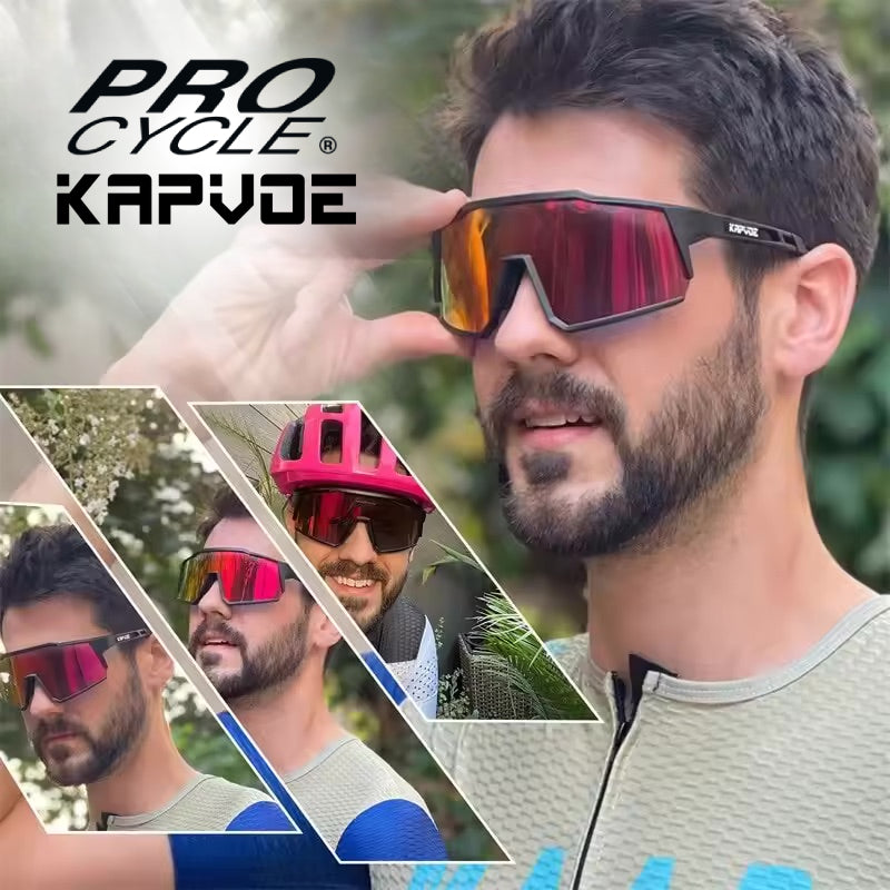 Lunettes Vélo Cyclisme Pro UV400 - Noir / Bleu