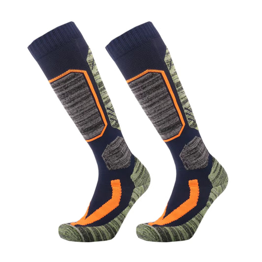 Chaussettes Thermiques Hautes Hiver Orange - Thermo+