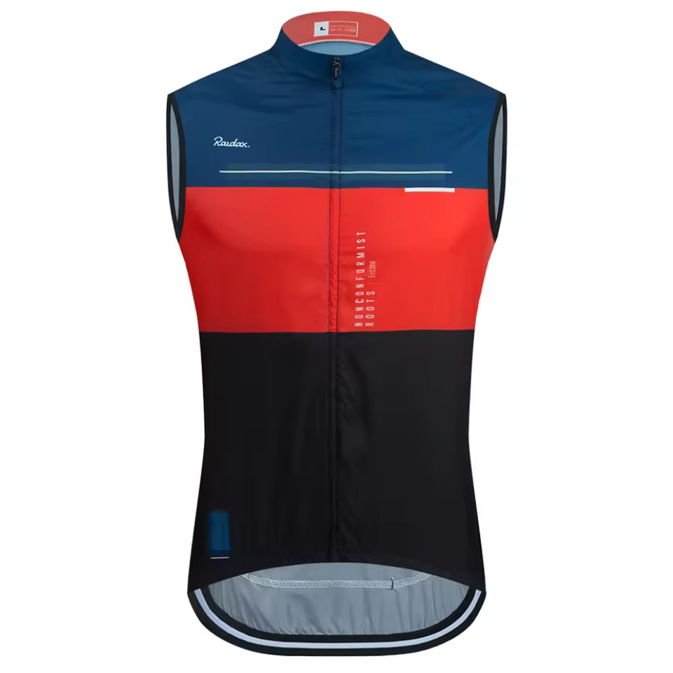 Gilet Léger Sans Manche Cyclisme Tricolore - ProVent