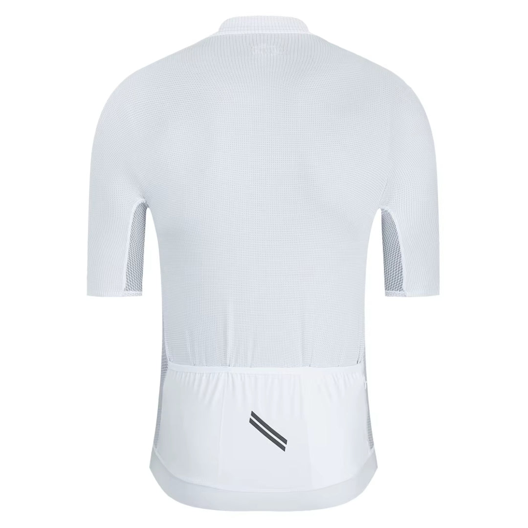 Maillot Court Cyclisme Homme Blanc - ProRace+