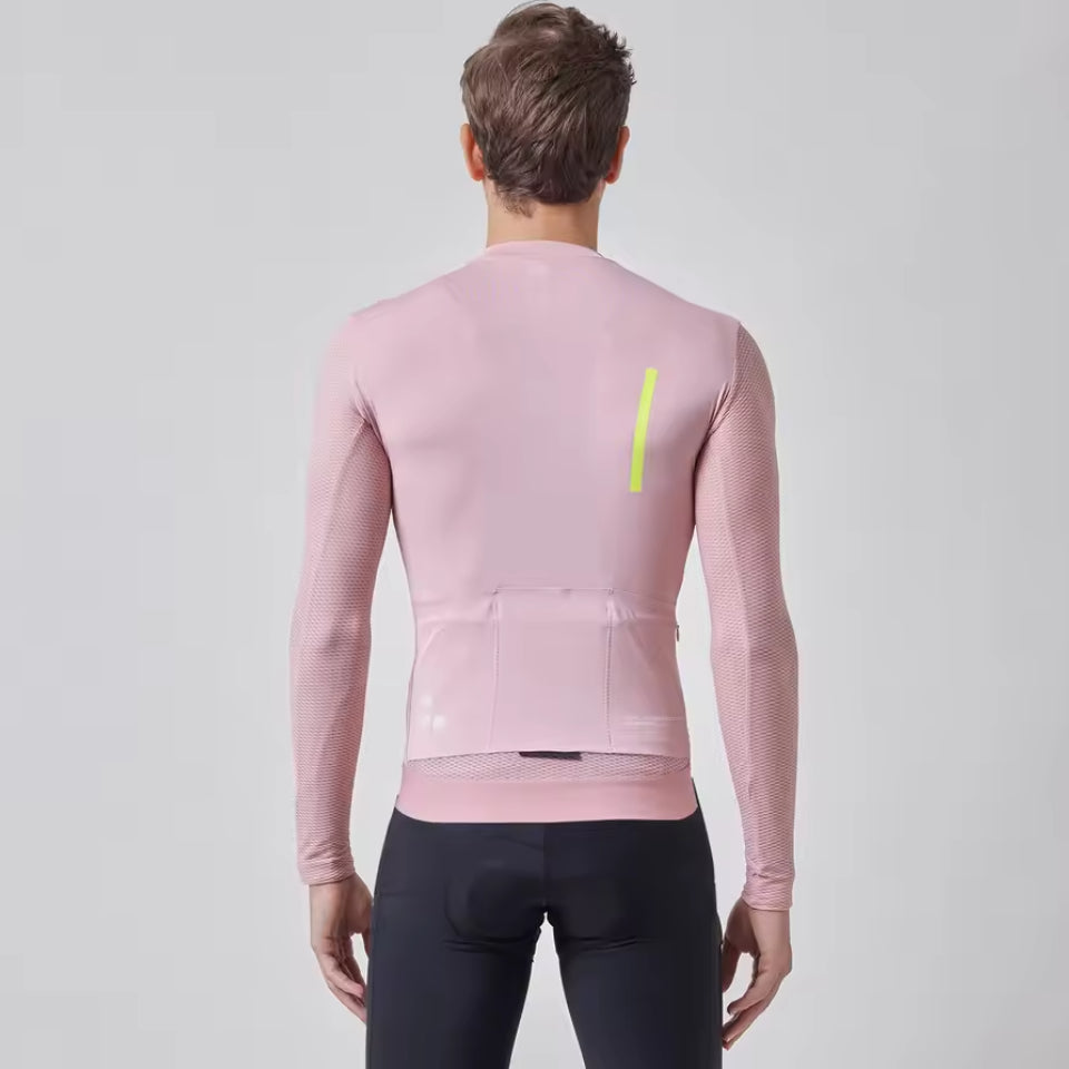 Maillot Long Léger Cyclisme Rouge - ProRace+