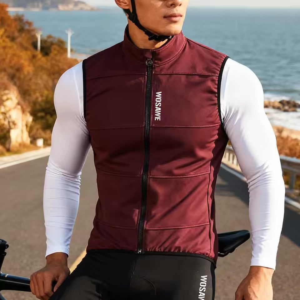 Gilet Thermique Sans Manche Cyclisme Bleu - ThermoPro