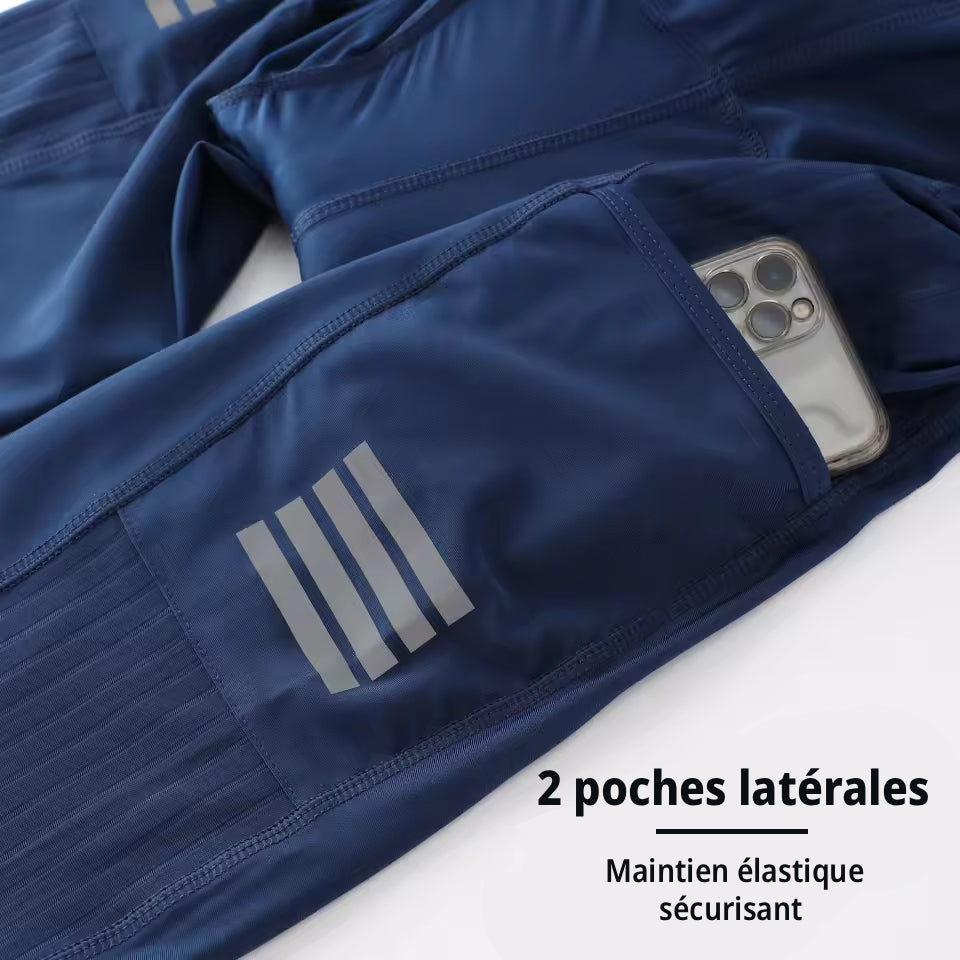 Cuissard Long Printemps/Automne Cyclisme Bleu - Confort+