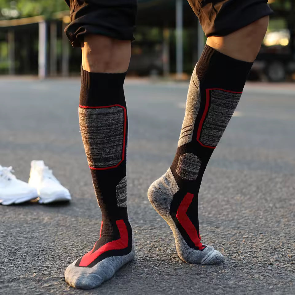 Chaussettes Thermiques Hautes Hiver Orange - Thermo+