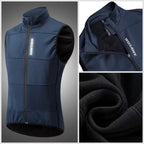 Sleeveless Thermal Cycling Vest Blue - ThermoPro