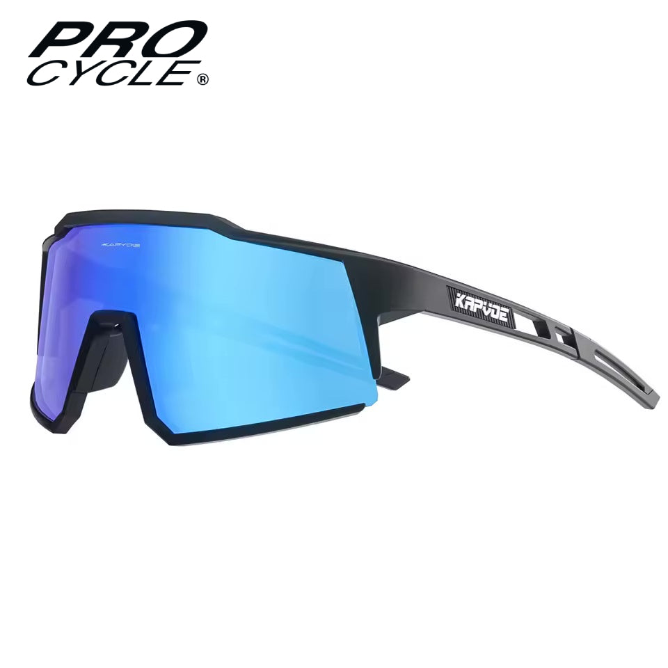 Lunettes Vélo Cyclisme Pro UV400 - Noir / Bleu