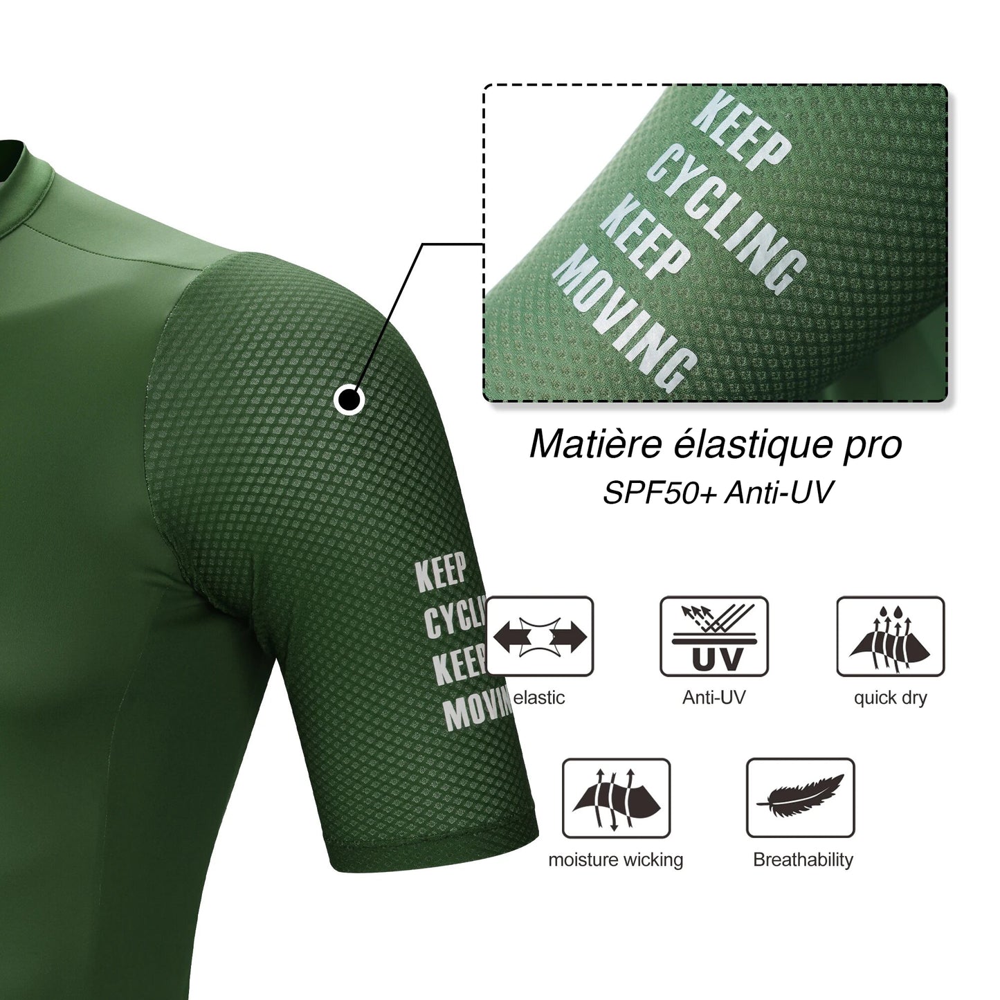 Maillot Cyclisme Ultrapro - Vert