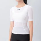 Women's Lightweight Short Sleeve Cycling Base Layer White - ProRace+