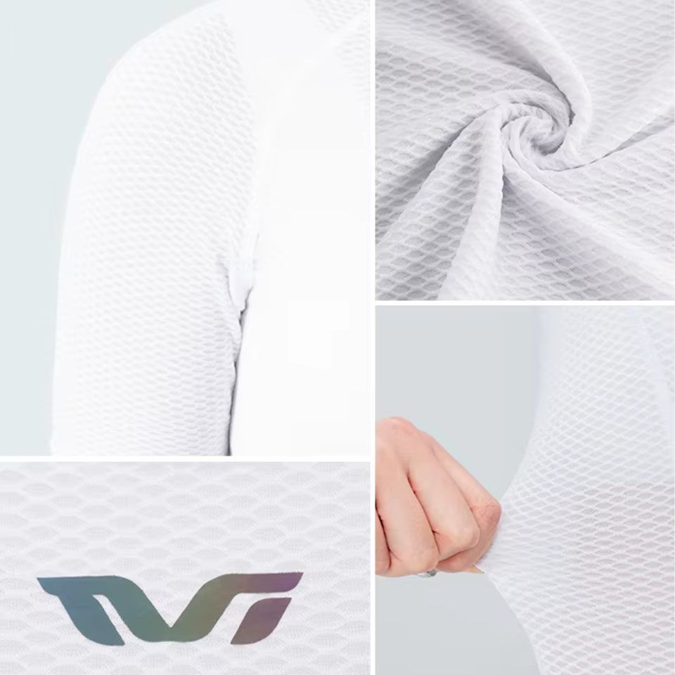 Women's Lightweight Short Sleeve Cycling Base Layer White - ProRace+