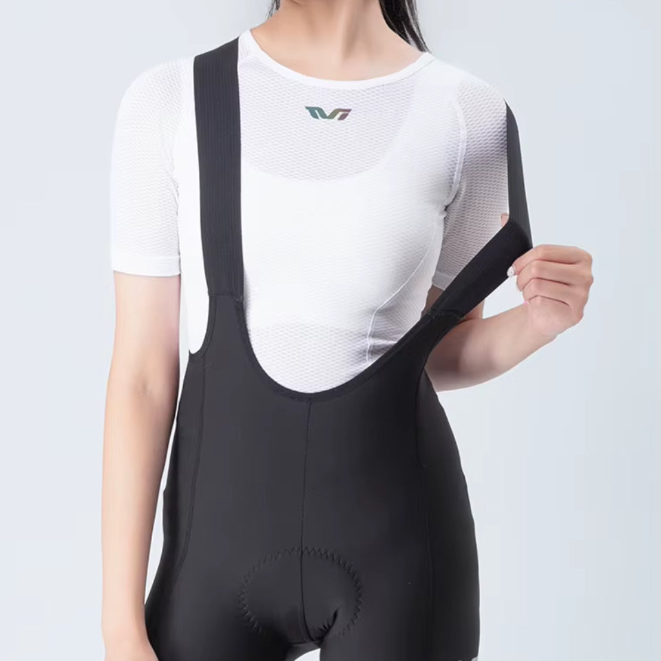 Women's Lightweight Short Sleeve Cycling Base Layer White - ProRace+