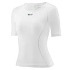Women's Lightweight Short Sleeve Cycling Base Layer White - ProRace+